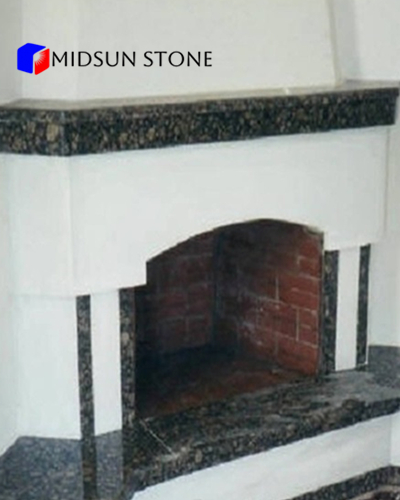 baltic-green-fireplace 绿钻花岗岩室内壁炉