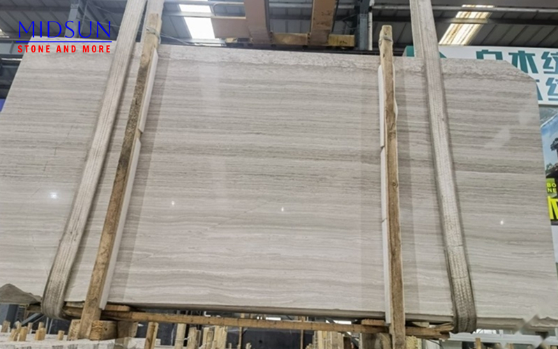 ss-slabs 木纹白大理石板材